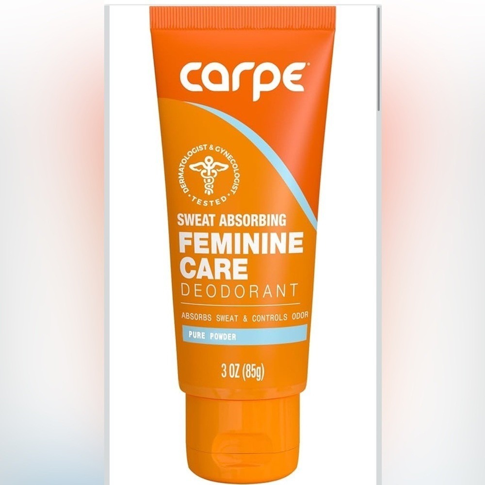 NWT Carpe Orange bottle Feminine Care Deodorant- pure powder